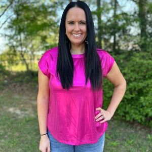 JODIFL Shimmering Fuchsia Blouse